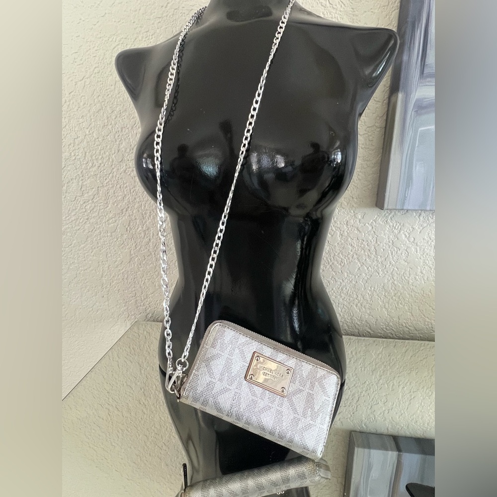 Michael Kors Silver Wristlet/Wallet
